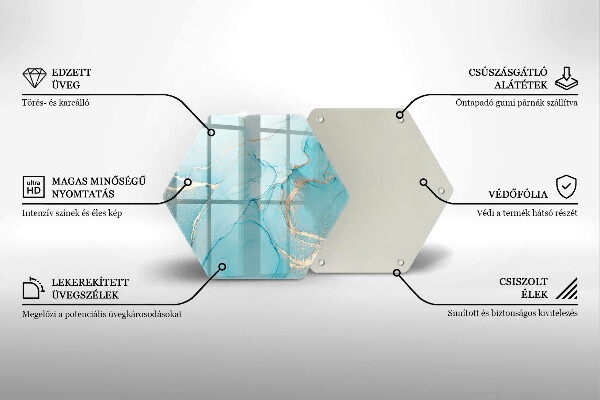 Kuchynská doska zo skla Kamenná abstrakcia