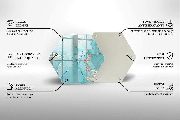 Kuchynská doska zo skla Kamenná abstrakcia
