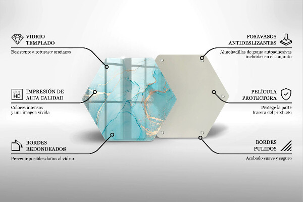 Kuchynská doska zo skla Kamenná abstrakcia