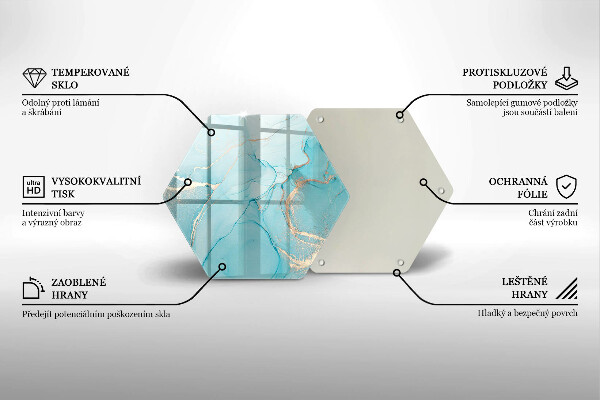 Kuchynská doska zo skla Kamenná abstrakcia