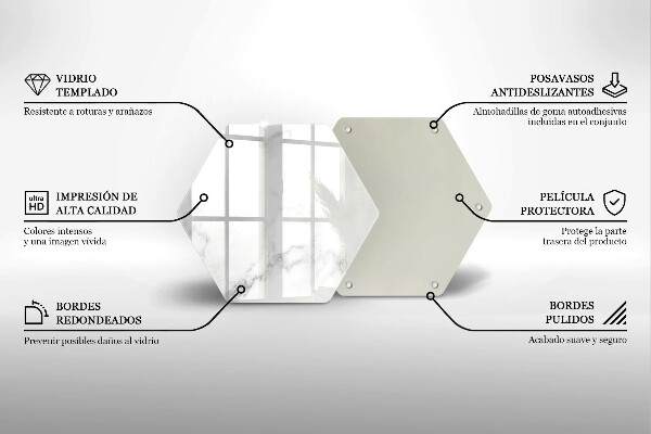 Kuchynská doska zo skla Moderný mramor