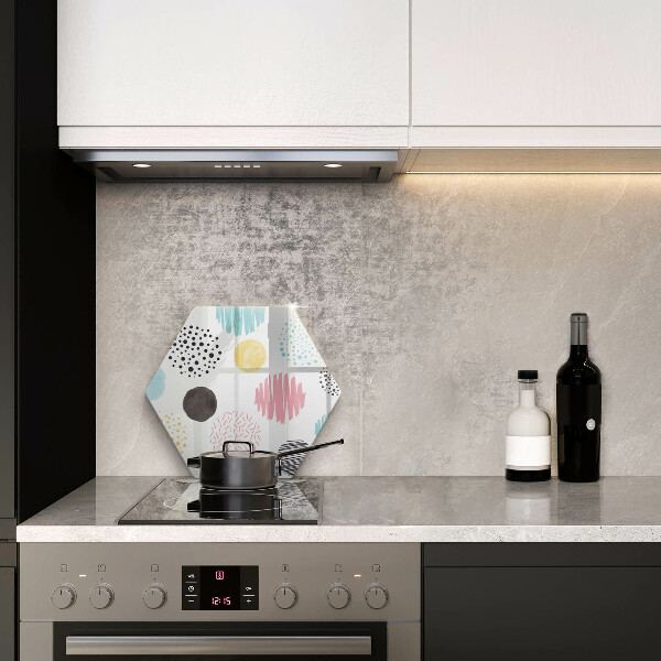 Kuchynská doska zo skla Maľované tvary