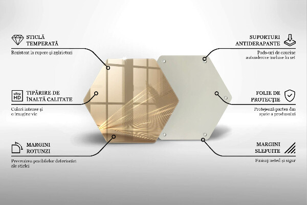 Kuchynská doska zo skla Moderná abstrakcia