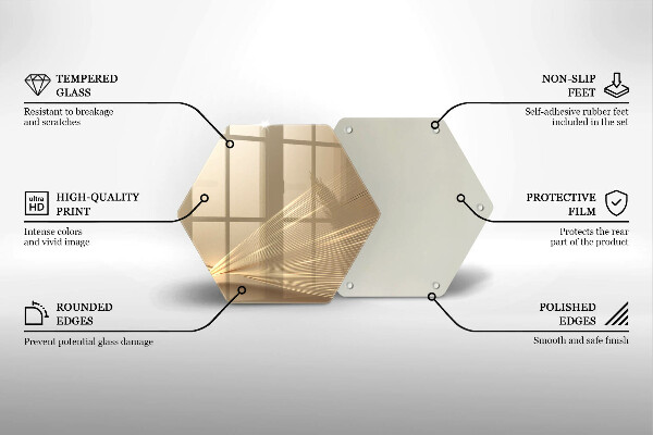 Kuchynská doska zo skla Moderná abstrakcia
