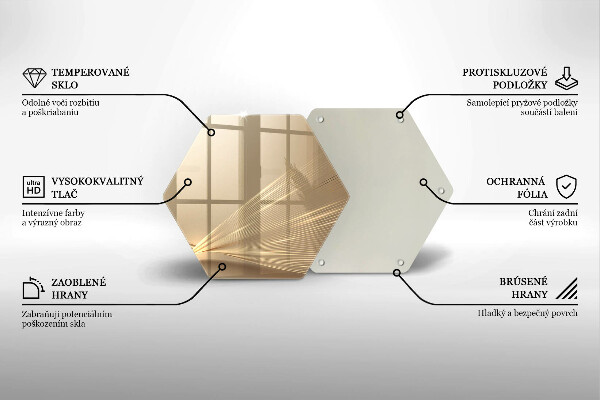 Kuchynská doska zo skla Moderná abstrakcia