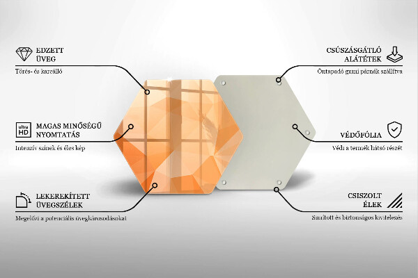 Kuchynská doska zo skla Geometrické pozadie