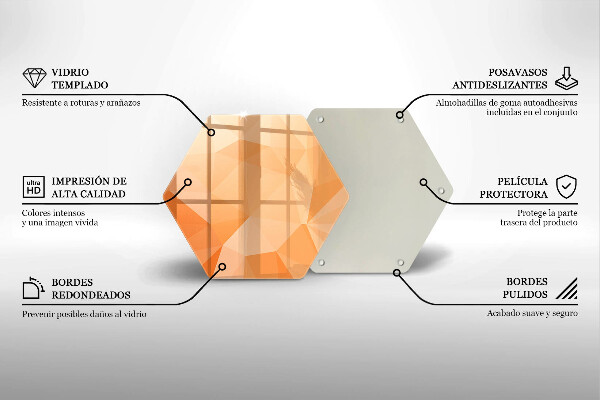 Kuchynská doska zo skla Geometrické pozadie