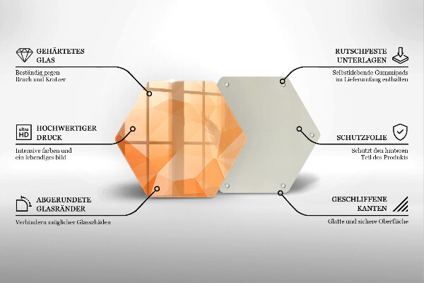 Kuchynská doska zo skla Geometrické pozadie