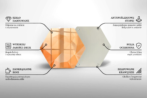 Kuchynská doska zo skla Geometrické pozadie
