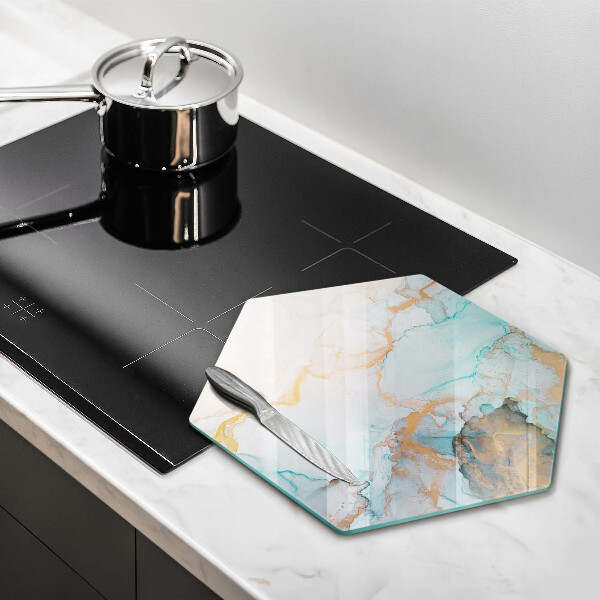 Kuchynská doska zo skla Mramorová abstrakcia