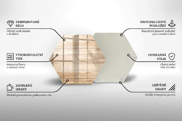 Kuchynská doska zo skla Drevené dosky