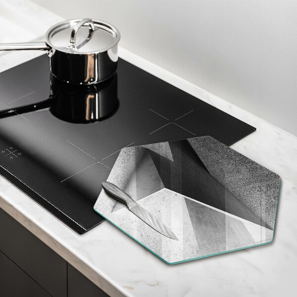 Kuchynská doska zo skla Konkrétna abstrakcia