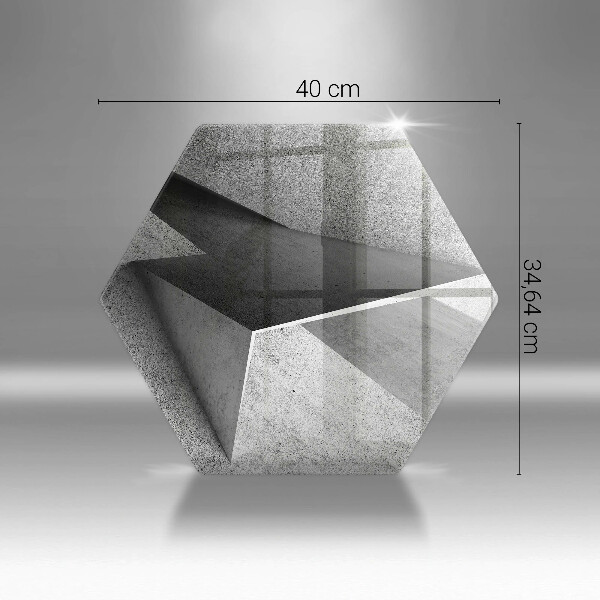 Kuchynská doska zo skla Konkrétna abstrakcia