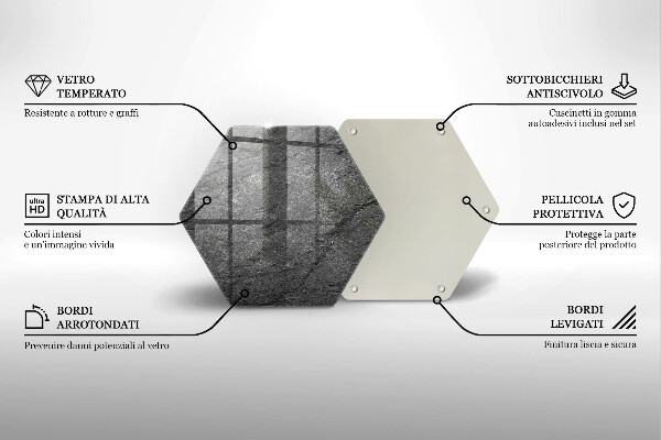 Kuchynská doska zo skla Textúra kameňa