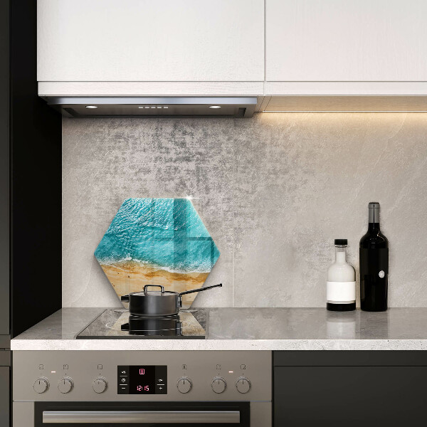 Kuchynská doska zo skla Plážové pobrežie a more