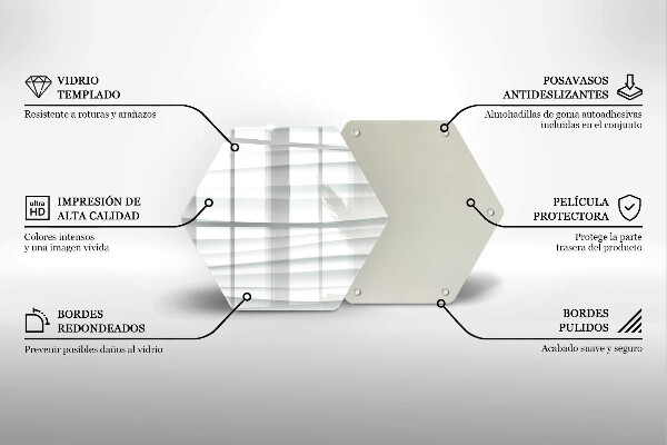 Kuchynská doska veľká zo skla Moderná štruktúra