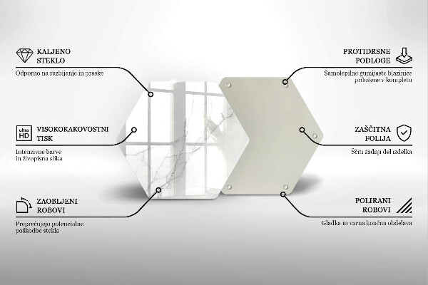 Kuchynská doska veľká zo skla Mramorové kamenné pozadie