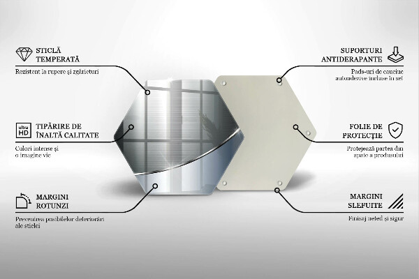 Kuchynská doska zo skla Kovový abstraktný vzor