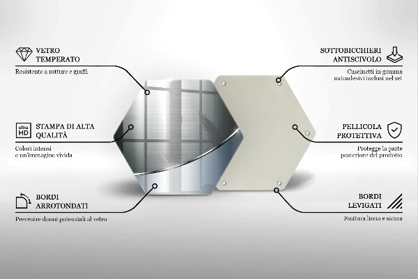 Kuchynská doska zo skla Kovový abstraktný vzor