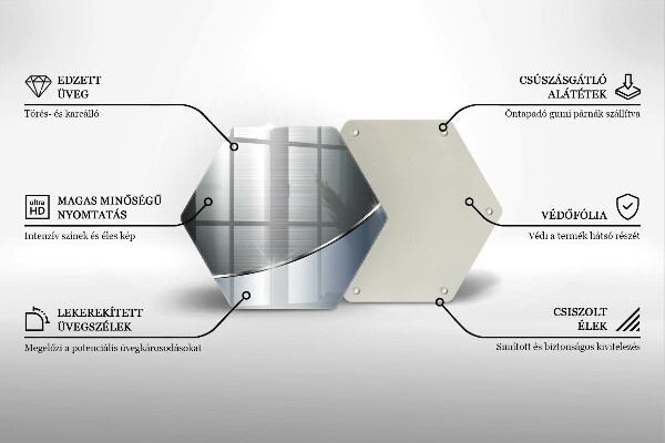 Kuchynská doska zo skla Kovový abstraktný vzor
