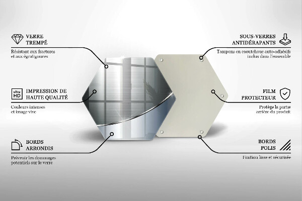 Kuchynská doska zo skla Kovový abstraktný vzor