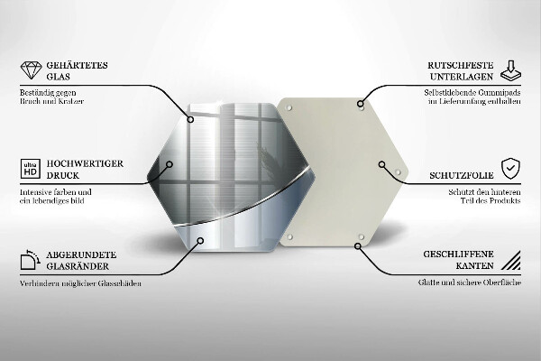 Kuchynská doska zo skla Kovový abstraktný vzor