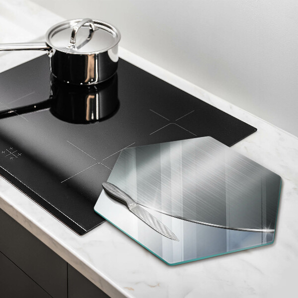 Kuchynská doska zo skla Kovový abstraktný vzor