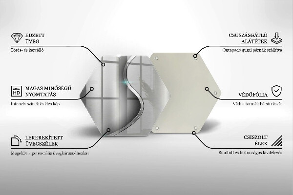 Kuchynská doska zo skla Abstraktný strieborný kov