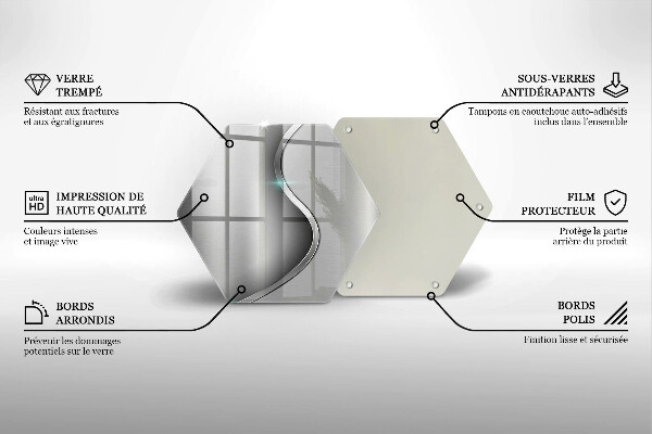 Kuchynská doska zo skla Abstraktný strieborný kov