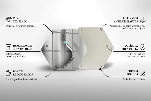 Kuchynská doska zo skla Abstraktný strieborný kov