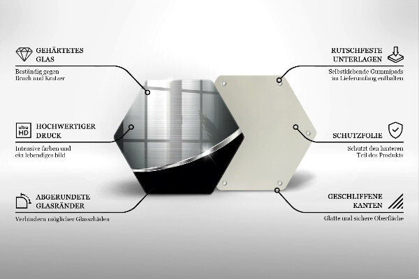 Kuchynská doska zo skla Abstrakcia s kovom