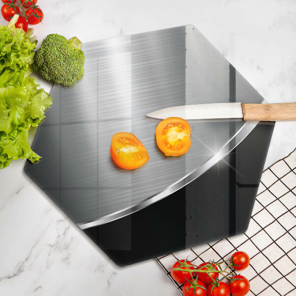 Kuchynská doska zo skla Abstrakcia s kovom