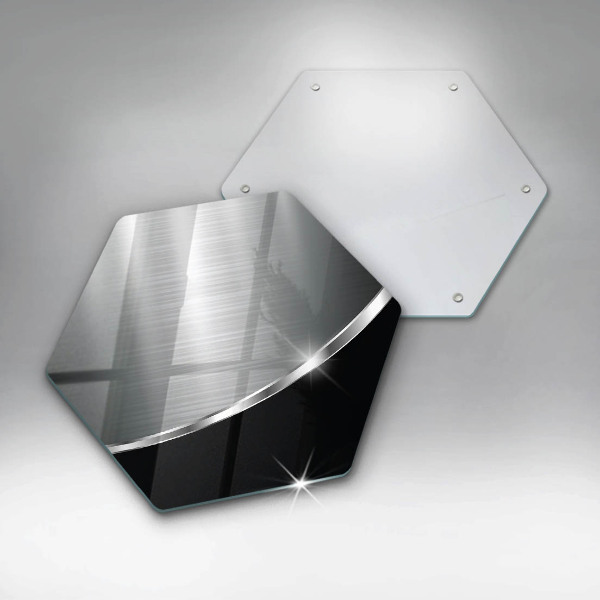 Kuchynská doska zo skla Abstrakcia s kovom