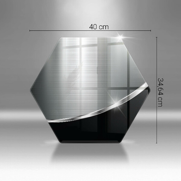 Kuchynská doska zo skla Abstrakcia s kovom