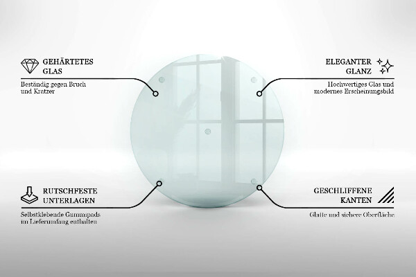 Priehľadná doska na krájanie 40 cm