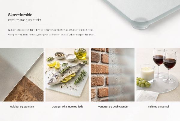 Sklenená doska na krájanie 2 ks. 30x52 cm