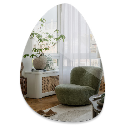 Nástenné zrkadlo vajíčko 64x90 cm