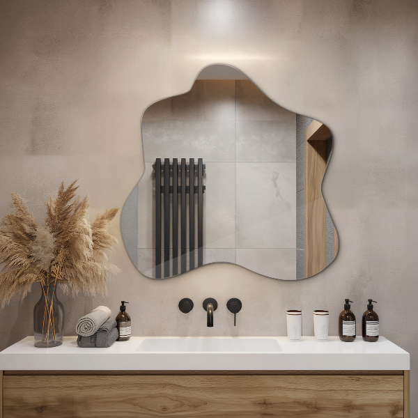 Zrkadlo v tvare škvrny asymetrické 48x48 cm