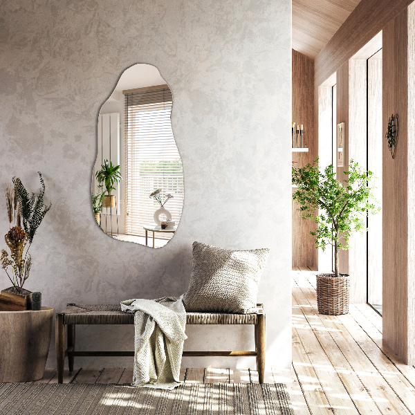 Nepravidelne zrkadlo štýlový doplnok bez rámu 45x90