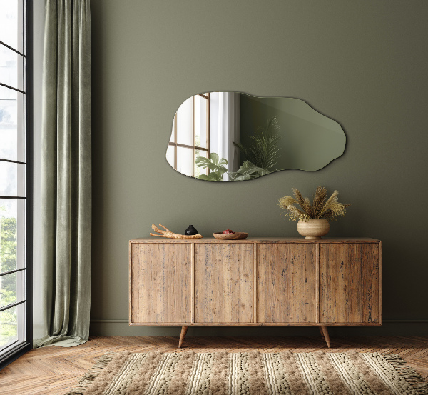 Nepravidelne zrkadlo štýlový doplnok bez rámu 45x90