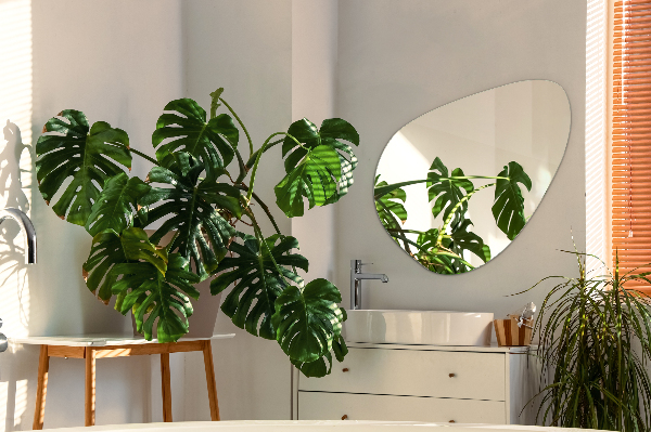 Zrkadlo organické zavesené moderné dekoratívne 68x67 cm