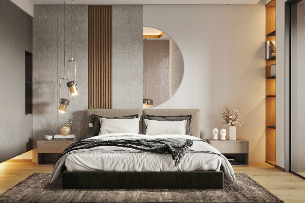 Dizajnové polkruhové zrkadlo bez rámu 40x80 cm