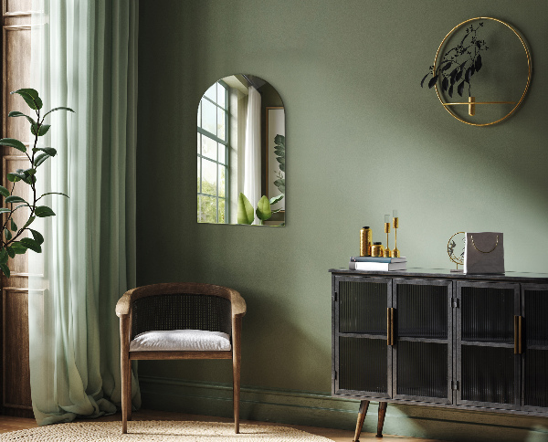 Polooválne zrkadlo 45x80 cm