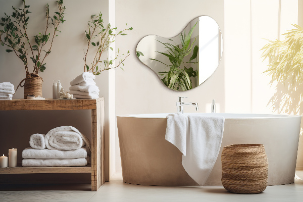 Zrkadlo nepravidelne bez rámu 58x58 cm