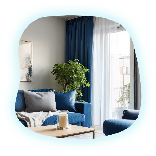 Podsvietené organické zrkadlo 68x67 cm