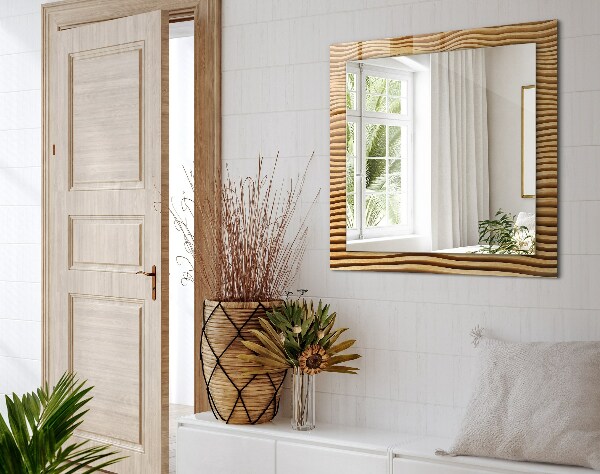 Zrkadlo rám s potlačou Vlny dreva