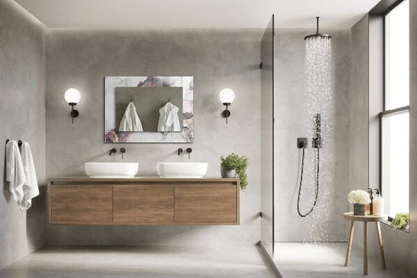 Zrkadlo rám s potlačou Abstraktné umenie mramor