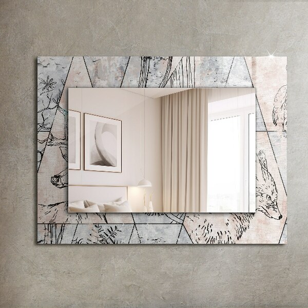 Zrkadlo s motívom Líščie rastliny