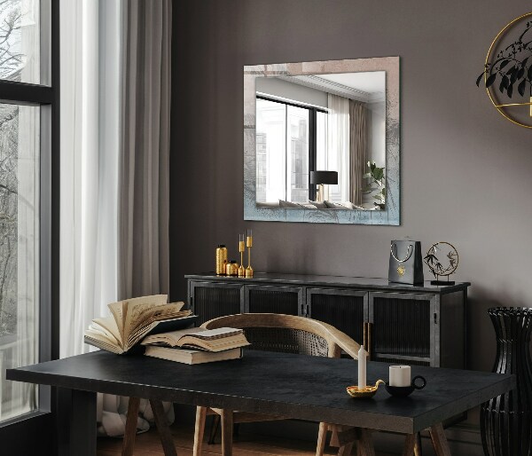 Zrkadlo s potlačeným rámom Pastelové rastliny