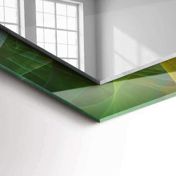 Zrkadlo s motívom Farebná abstraktná špirála